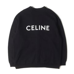 CELINE セリーヌ カーディガン サイズ:S 23AW バックロゴ オーバーサイズ コットンフリース カーディガン ブラック 黒 トップス イタリア製【メンズ】