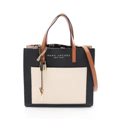 マークジェイコブス MARC JACOBS ハンドバッグ グラインド ミニ トート M0016132 ブラック レザー 2WAYバッグ レディース Used A