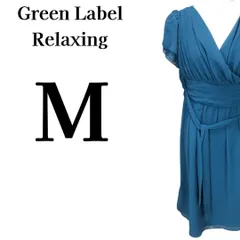 【美品】Green Label Relaxing カシュクール ワンピース M