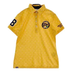 サイズ：M FILA GOLF フィラゴルフ  半袖ポロシャツ 刺繍 総柄 イエロー系 [240101502468] ゴルフウェア レディース ストスト