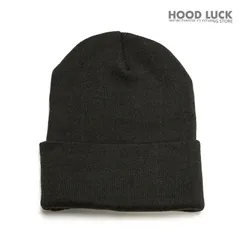 2.ブラック ニット帽 メンズ レディース ブランド 暖かい無地 ガリュウクラフト ニットキャップ ワッチキャップ ビーニー イエロー オレンジ 赤 黒 長い 秋冬 大きめ  コスプレ