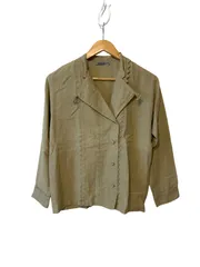 アシャ ASHA BY MDS イッセイミヤケ ノーカラー ジャケット グリーン アイテムのご紹介「SUAVE」 – isseymiyake.com