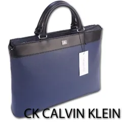 サンプル品 CKカルバンクライン CK CALVIN KLEIN ブリーフケース テイラー メンズ ネイビー 紺 A4 WAY 日本製 PC収納 通勤 軽量