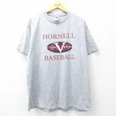 XL/古着 フルーツオブザルーム 半袖 ビンテージ Tシャツ メンズ 00s ホーネル ベースボール クルーネック グレー 霜降り 25sep01 中古