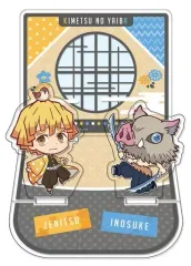 【中古】アクリルスタンド・アクリルパネル 善逸＆伊之助 アクリルジオラマスタンド 「鬼滅の刃」