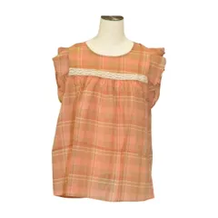 アナトリエ anatelier シャツ/ブラウス チェック レース フリル 38サイズ ピンク×ベージュ レディース s_z F-S2631のサムネイル