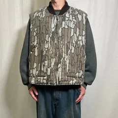 80~90年代 GOLDENRETRIEVER リバーシブルベストトレバークカモ×ダックハンターカモ メンズXL相当 