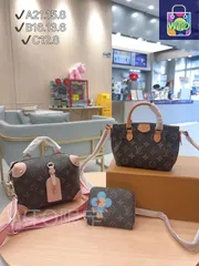 [本日特価] TOP New 2025 高品質3点セット - Lv ピンクボックスバッグ + ジアオバッグ + 財布 本日限定特別割引！[本日特価|新品未使用品]