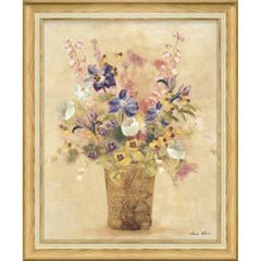 絵画 シェリー ブラム「ワイルド フラワーズ ベース2」 花 フラワー おしゃれ インテリア 壁掛け LLサイズ