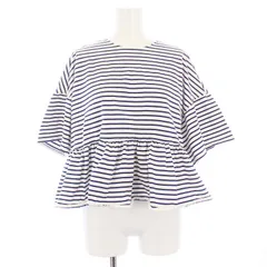 yori ボーダーヘムフリルカットソー yori ボーダーヘムフリルカットソー - メルカリ