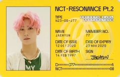NCT RESONANCE Pt.2 ジェヒョンIDカード NCT127 トレカ - メルカリ
