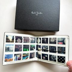 新品未使用】ポール・スミスコレクション 鳥柄 レザー二つ折り財布 