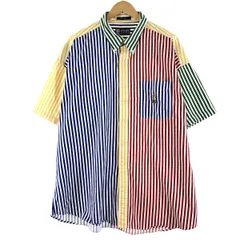 古着 ビッグサイズ 90年代 ラルフローレン Ralph Lauren CHAPS チャップス クレージーパターン 半袖 ボタンダウン/eaa371428