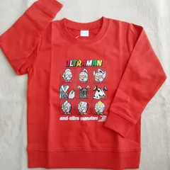 ウルトラヒーロー 　裏毛 トレーナー　パンソンワークス キッズ 子供　ER8959　レッド　110cm/120cm