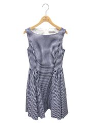 フォクシーニューヨーク Dress 40087 ワンピース 38 ネイビー ギンガムチェック ITLE52THIBA8