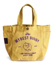 【在庫セール】[ＭＯＮＯ　ＲＡＮＣＨ] キャンバストート お散歩バッグ【可愛い 犬柄プリント】 綿100％《軽量/ペットボトルホルダー/ポケット/収納》手提げ 手持ち コットン 多機能 犬 犬用 ペット トートバッグ キャンバストート お散歩バック アウトドア