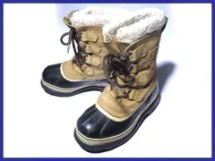 カナダ名門★SOREL/ソレル【21.5cm/ブラウン】カリブー/スノーブーツ★本革/インナー付き◆X6F52<sale>