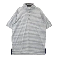 サイズ：M RLX ラルフローレン  半袖ポロシャツ ボーダー グレー系 [240101333879]# ゴルフウェア メンズ ストスト