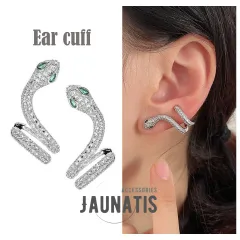 スネーク イヤーカフ スタッドピアス レディース 男女兼用 ヘビ 蛇 細身 イヤカフ  おしゃれ ギフト 贈り物