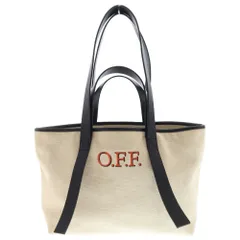 OFF-WHITE (オフホワイト) ロゴコマーシャルトートショッパーバッグスモール ホワイト OWNA143R21FAB002のサムネイル