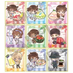 【コンプセットBOX未開封】名探偵コナン　トレーディングミニ色紙　きゃらペコ夏シリーズ　1BOX全9種類　4550451175421　Detective Conan　名偵探柯南