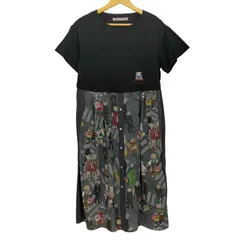 アルベロベロ OLLEBOREBLA オレボレブラ ブタさん スクランブル交差点 落語 シャツドッキング 半袖 スウェットワンピース レディース 表記無 