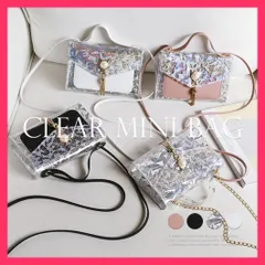【スタッフおすすめ！】 韓国 ミニショルダーバッグ クリアバッグ ミニカバン 女性/キラキラ バッグ/ポシェット 大人 レディース 斜め掛けバッグ ホログラム おすすめ おしゃれ　人気 上品 80ZHAOKUN-001
