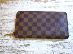◆LOUIS VUITTON ルイヴィトン ジッピーウォレット ダミエ エベヌ ラウンドジップ 長財布 ダミエ ブラウン茶色 N41661 フランス製◆