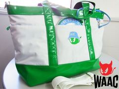 WAAC ゴルフ用トートバッグ ホワイト グリーン - メルカリ