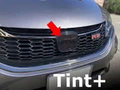 Tint+水洗→再利用Ok エンブレム スモークフィルム(ブラックスモーク5％ ★Honda SENSING装備車専用) ジェイド FR4/FR5 後期 フロント用 fr fr5