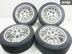 2012年製　溝ありスタッドレス　ランエボ　CP9A　4本　225/45R17　ランサーエボリューション FTO 17インチ 8J 114.3 5H +38 2025年最新Yahoo!オークション -ランエボ ホイール(スタッドレス