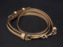 ■美品■ COACH コーチ レザー ショルダーストラップ バッグ用 肩掛け 斜めがけ レディース ベージュ系 AE9794