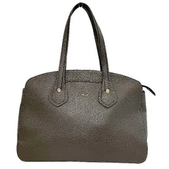 フルラ　グレー　レザー　バッグ　トートバッグ　レディース　美品