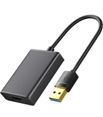 ★USB HDMI 変換アダプタ USB3.0 変換 ケーブル 内蔵 ディスプレイアダプタ 5Gbps 高速 伝送1080P 対応 音声出力 ディスプレイアダプタ Windows 7/8/10/11/Mac OS 対応 安定出力 コンパクト 使用簡単