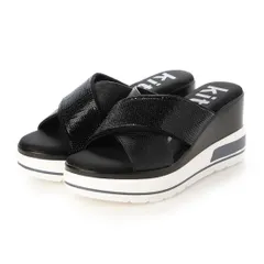 kitson キラキラ クロスベルト 厚底サンダル （BLACK）のサムネイル