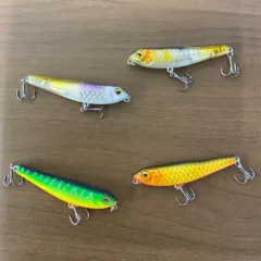 ペンシルベイト　4色 セット　7㎝　7g　シンキングペンシル　スローシンキング　ペンシル　トップウォーター　バス釣り　ブラックバス　チヌ　チニング　ルアー　ルアー用品　まとめ売り　ミニペンシル　100101