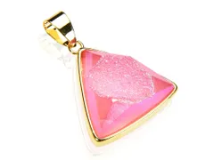 三角形 ドゥルージー パーツ チャーム アクセサリーパーツ (ライトピンク)