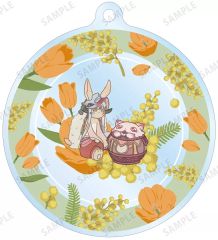 メイドインアビス ナナチ カフェ スクエア缶バッジ 2点セット 烈日の