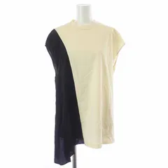 3.1 フィリップリム 3.1 phillip lim カットソー チュニック フレンチスリーブ 切替 XS アイボリー 黒 ブラック /AT23のサムネイル