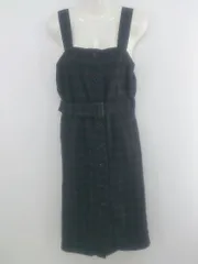 ◇ N. Natural Beauty Basic チェック 膝下丈 ワンピース サイズM ブラック パープル グリーン レディース P  【中古】 【1210260004574】