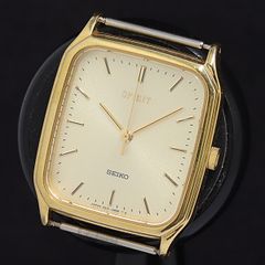 가동 세이코 스피릿 5E31-5B50 QZ 골드 문자판 남성 시계 2000000 NSK SMZ