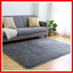 【送料無料 】 185×185cm_ダークグレー VK Living カーペット ラグ ラグマット 絨毯 185×185cm(約2畳) 滑り止め 洗える 防ダニ