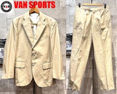 美品 VAN SPORTS コットン スーツ ベージュ MB ヴァンスポーツ ヴァンヂャケット