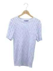 ポロラルフローレン ニット M ブルー ケーブル IT4QKFATHFHW