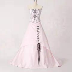 カラードレス　ピンク　舞台衣装　刺繍　新品