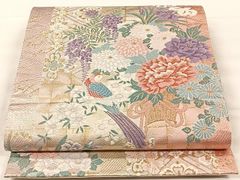 平和屋着物○希少 本場大島紬 龍郷絣 洋花菱文 正絹 逸品