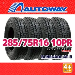 【AUTOWAY】 新品 285/75R16 サマータイヤ Radar RENEGADE AT-5 16インチ 4本セット 夏タイヤ オートウェイのサムネイル