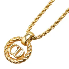 ディオール CDロゴ ラウンド ゴールド メッキ レディース Dior【1-0215523】