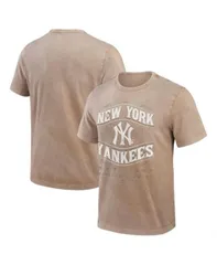 【送料無料】 ファナティクス メンズ Tシャツ トップス Men's Tan New York Yankees Sun Faded T-Shirt Tan