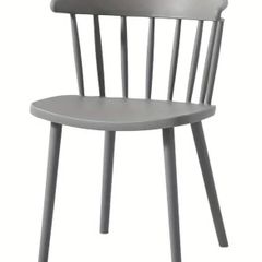 廃盤 IKEA OMTANKSAM ライトグレー 2脚 別売りでブラック2脚あり